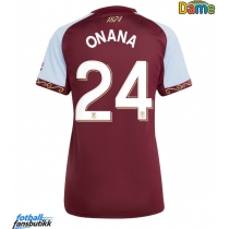 Aston Villa Amadou Onana #24 Hjemmedrakt Dame 2025-26 Kortermet